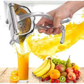 Agru'Max | Presse-agrumes manuel en acier | 3-en-1 pour jus frais