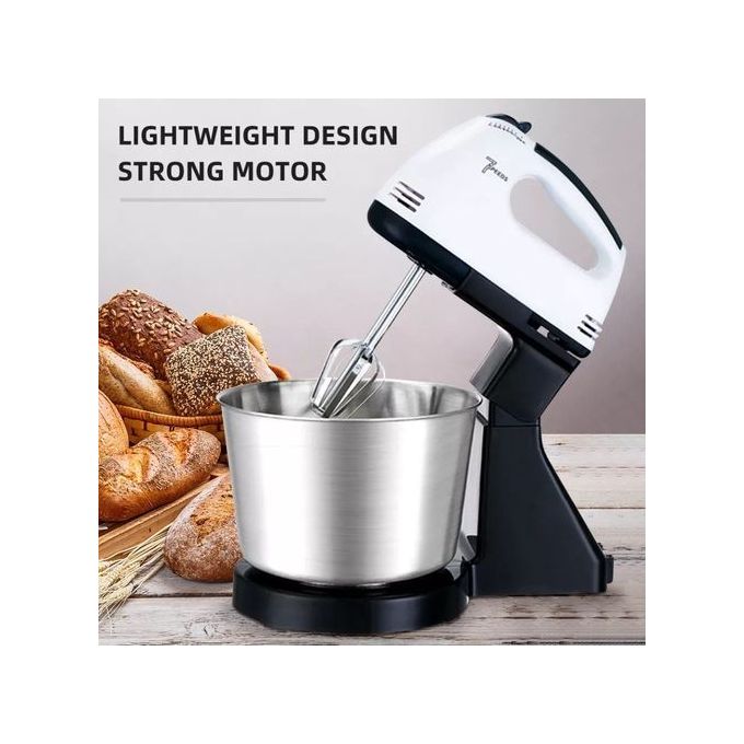 Mixer Batteur Électrique 7 Vitesses Avec Bol Inox
