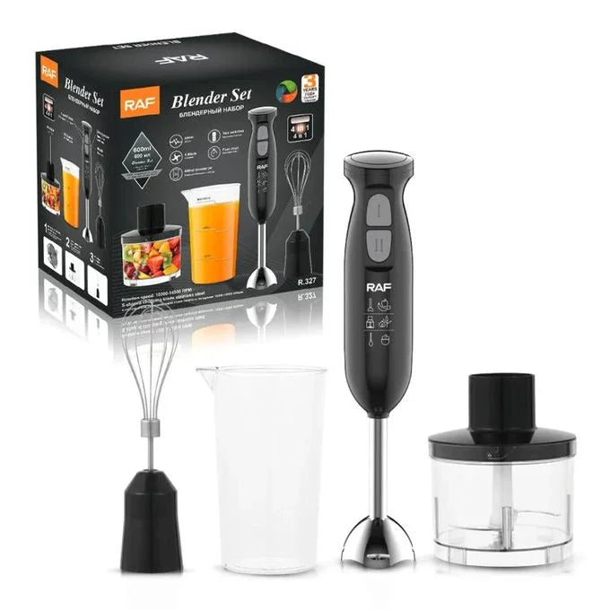 Batteur mixeur plongeant 4en1 340W 2 vitesses