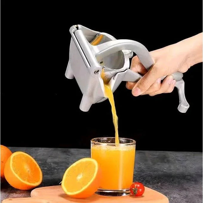 Agru'Max | Presse-agrumes manuel en acier | 3-en-1 pour jus frais