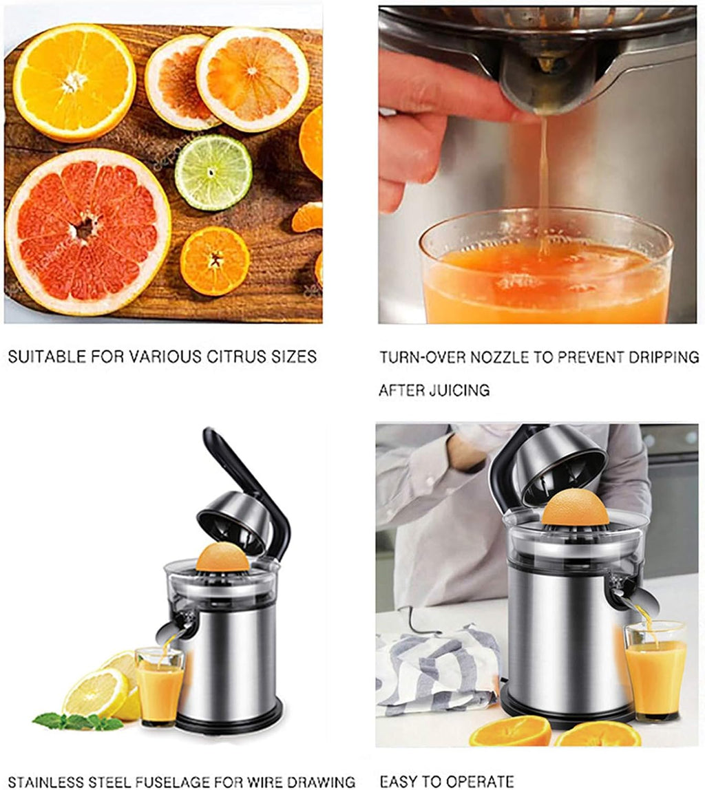 Presse-agrumes électrique professionnel à levier AGR80, inox