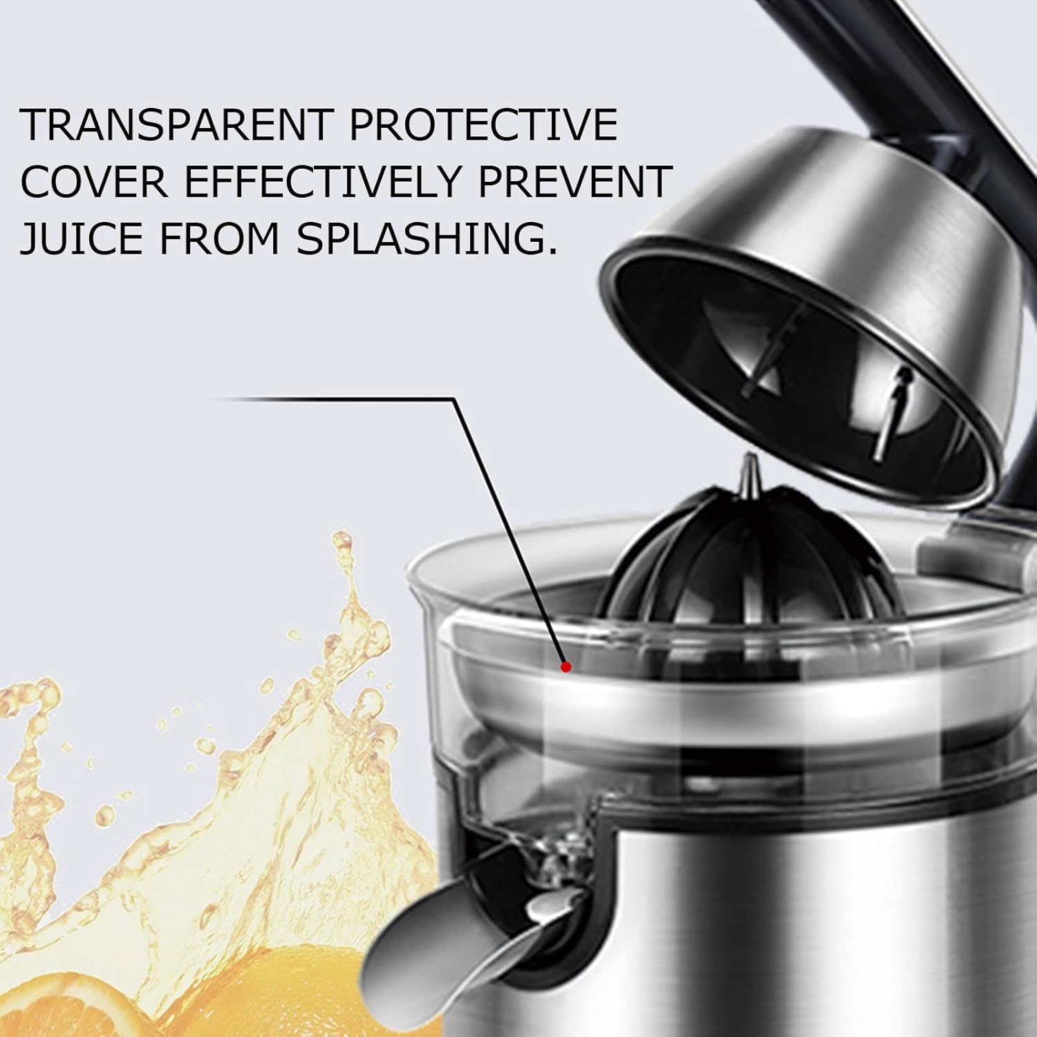 Presse-agrumes électrique professionnel à levier AGR80, inox