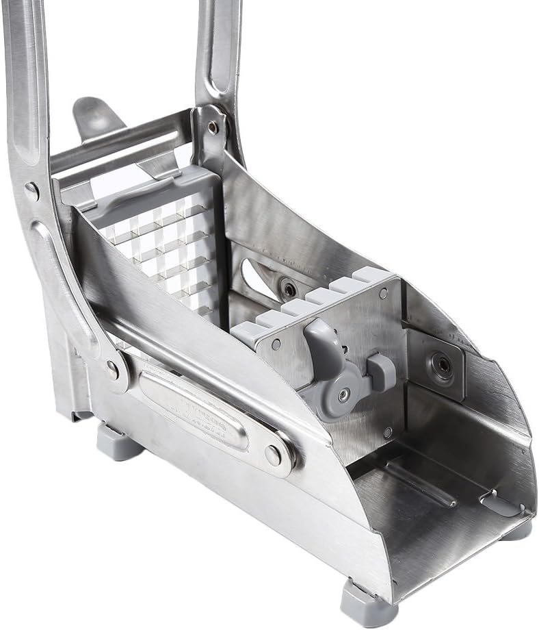 Coupe-frites machine inox pro lames trancheuse pommes de terre légumes concombre découper cuisine carotte