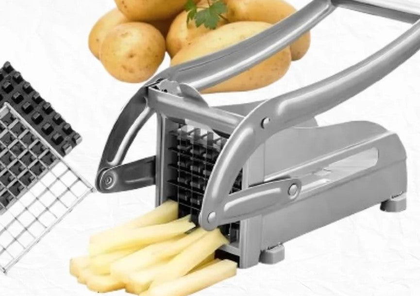 Coupe-frites machine inox pro lames trancheuse pommes de terre légumes concombre découper cuisine carotte