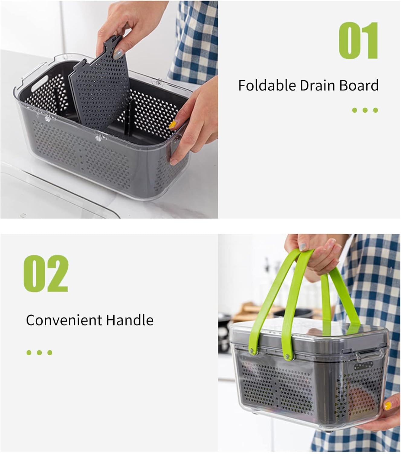 Mandoline Coupe-Légumes 22 en 1,Trancheur de Légumes,Hachoir à Légumes Multifonctionnel