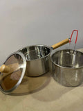 Friteuse en acier inoxydable avec panier